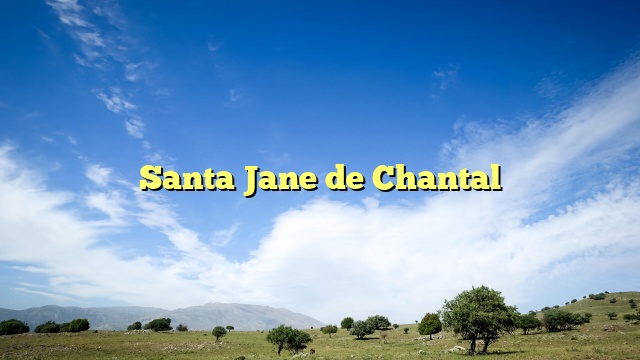 Santa Jane de Chantal