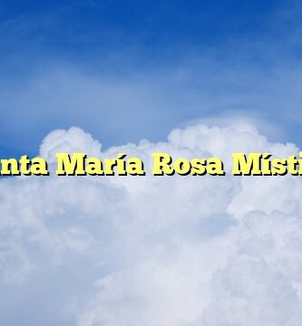 Santa María Rosa Mística